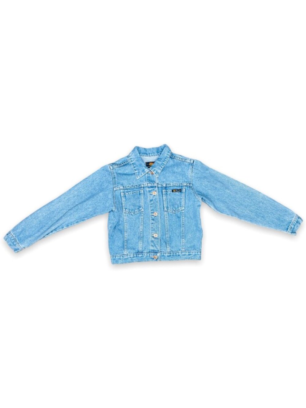 Vintage Route 66 Denim Jean Jacket Gender Neutral Kids 10 - 12 / Adult XS - Picture 11 of 14